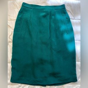 Silk Stretch Waist Knee Length Skirt - 24 Inch Waist